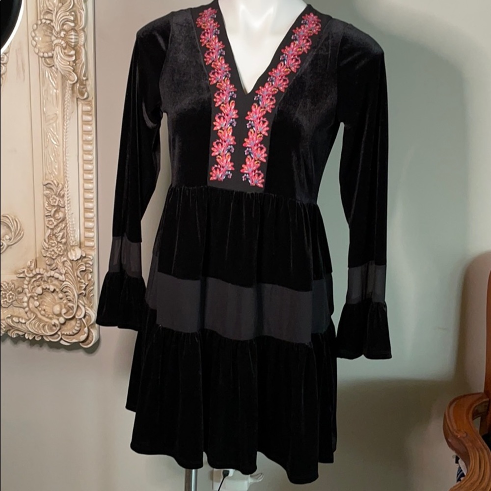 Chelsea and violet Velvet black Dress.